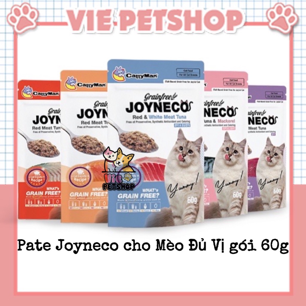 Pate JOYNECO cho Mèo Đủ Vị gói 60gr | Vie PETSHOP