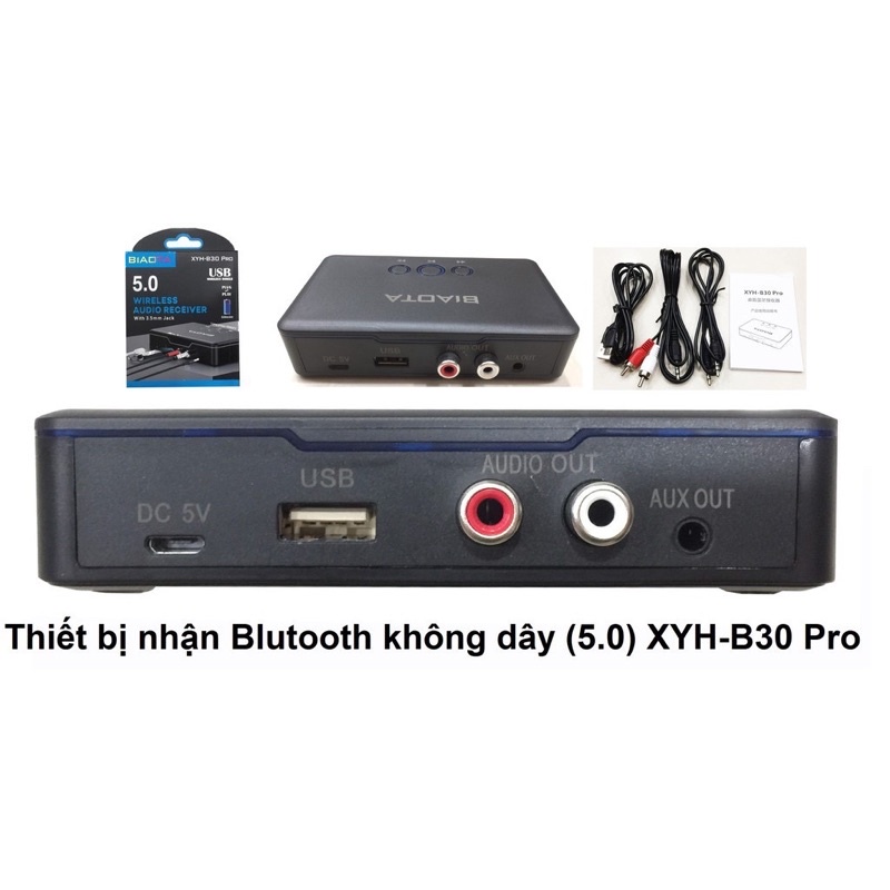 Thiết Bị Nhận Bluetooth Không Dây 5.0 XYH-B30 PRO Hộp Bluetooth Âm Thanh Không Dây BIAOTA Dongle V5.0