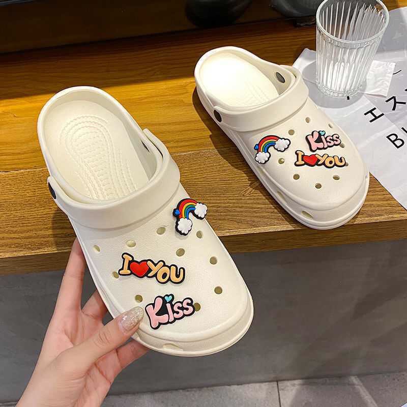 Dép cross sục cá đi mưa hàng đẹp [H65] tặng 6 sticker siêu kute - Lucky Shoes VN