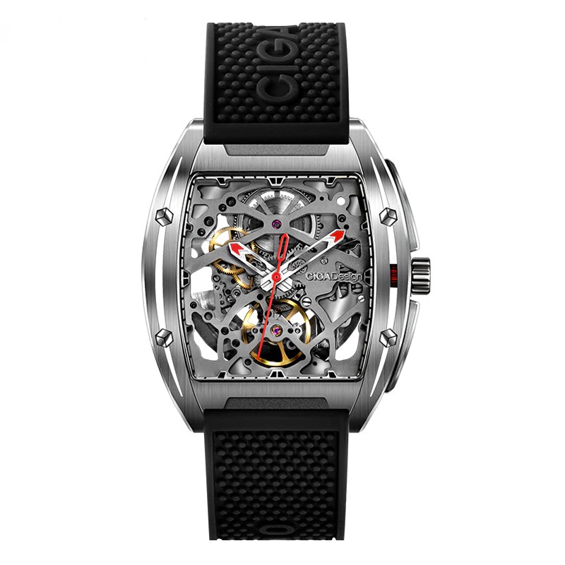 Đồng hồ nam CIGA Z sang trọng đeo tay tự động dành cho doanh nhân với dây đeo bằng silicon vỏ Titanium
