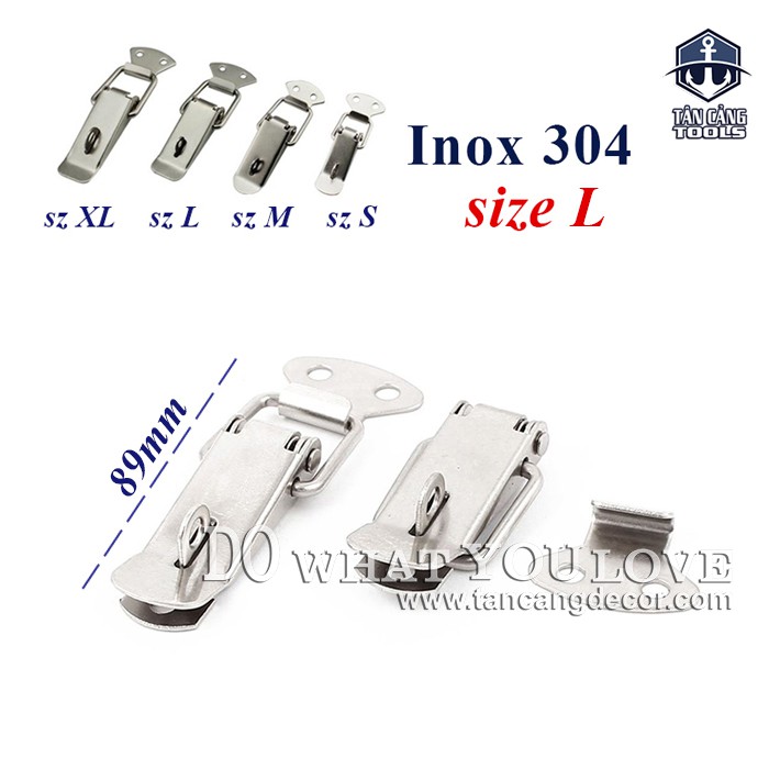 Khóa gài Inox 304 Size L 89mm