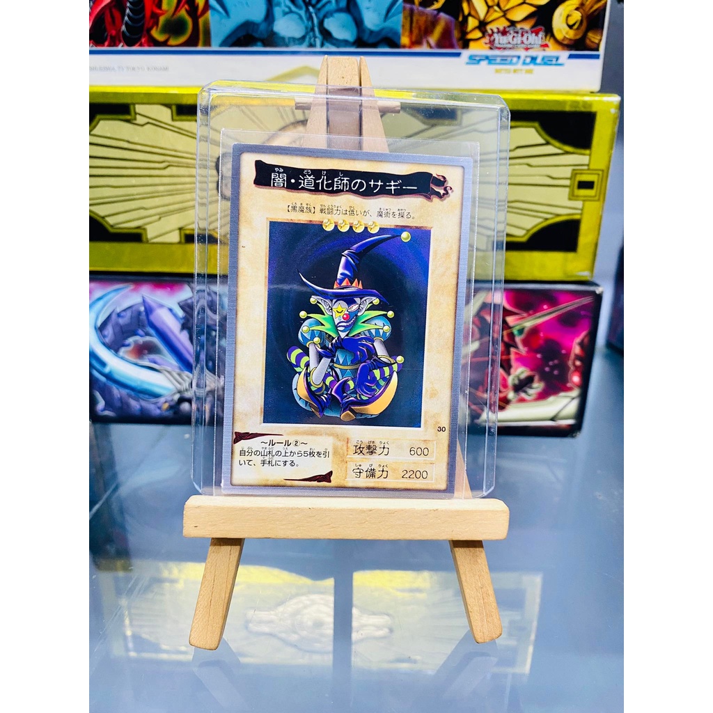 [ Dưa Hấu Yugioh ] Lá bài thẻ bài cổ Yugioh Bandai Saggi the Dark Clown - Tặng bọc bài nhựa bảo quản