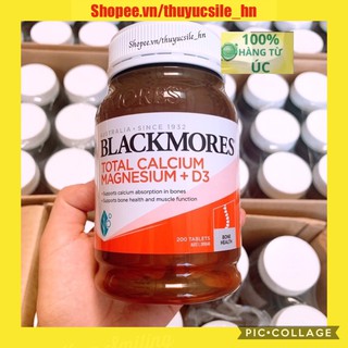 Viên uống Canxi Total Blackmores Úc Total Calcium Magnesium + D3 200 viên - Úc