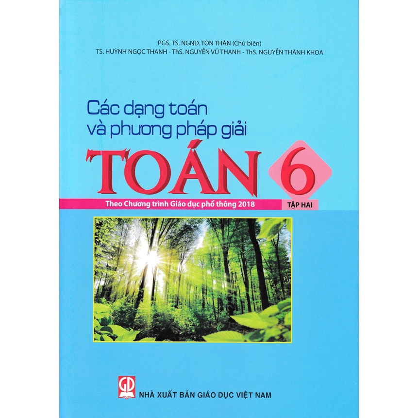 Sách - Các dạng toán và phương pháp giải toán 6 chương trình mới - NXB Giáo dục