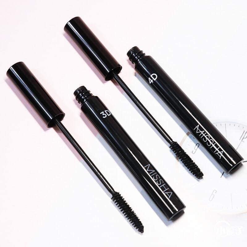 Mascara The Style 4D Missha 6g💋CHUẨN AUTH 100%💋mi cong-làm dày-dài mi tự nhiên không vón cục fullsize siêu đẹp