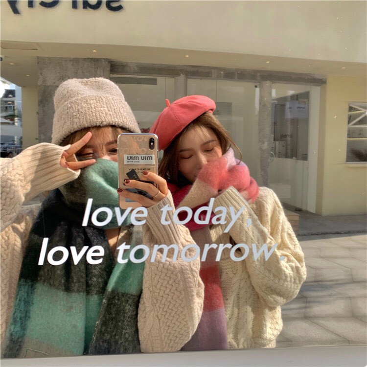 [Xả kho - LOẠI 1] Khăn Choàng Cổ Len (Khăn Len Dày) Cao Cấp Giữ Ấm Mùa Đông Trơn Phối Nhiều Màu