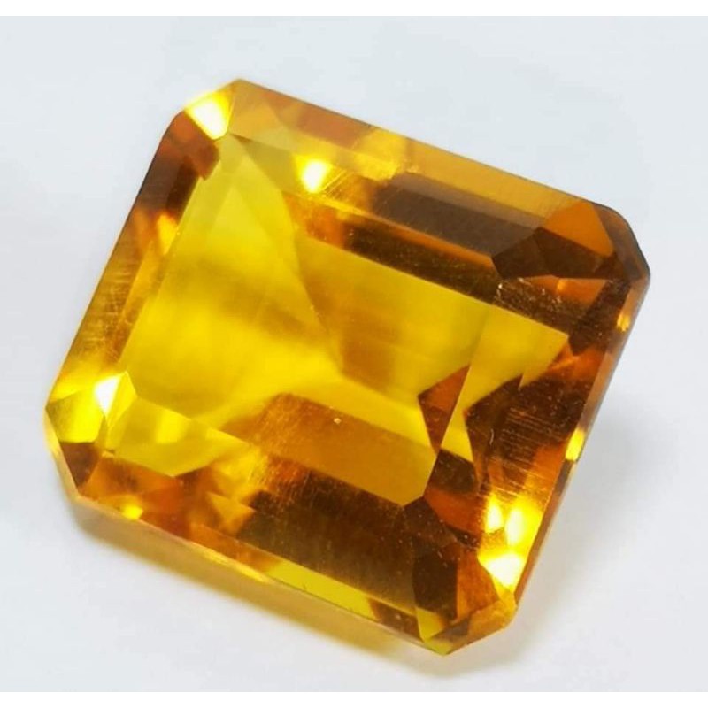 Đá Quý Tự Nhiên Màu Vàng Citrine Octagon Top