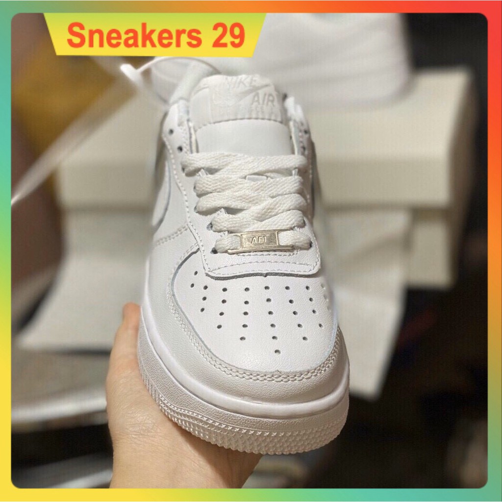 Giày AFI SNEAKER DA TRẮNG chất liệu da miếng chống nhăn dễ phối đồ phong cách thể thao