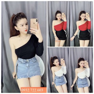 Áo Thun Body Lệch Vai Cá Tính
