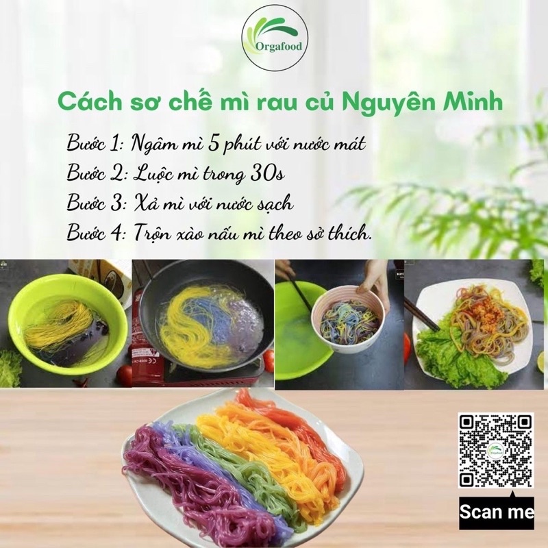 Bún rau củ Nguyên Minh vị tổng hợp 300g - Bún ngon sạch cho bé và cả nhà