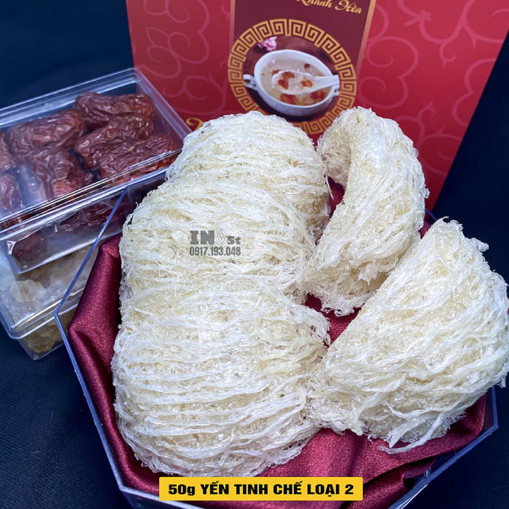 Yến Tinh Chế Sợi Dài + Chân Yến Tinh Chế Nguyên Chất 100% Siêu Nở Khánh Hòa INest