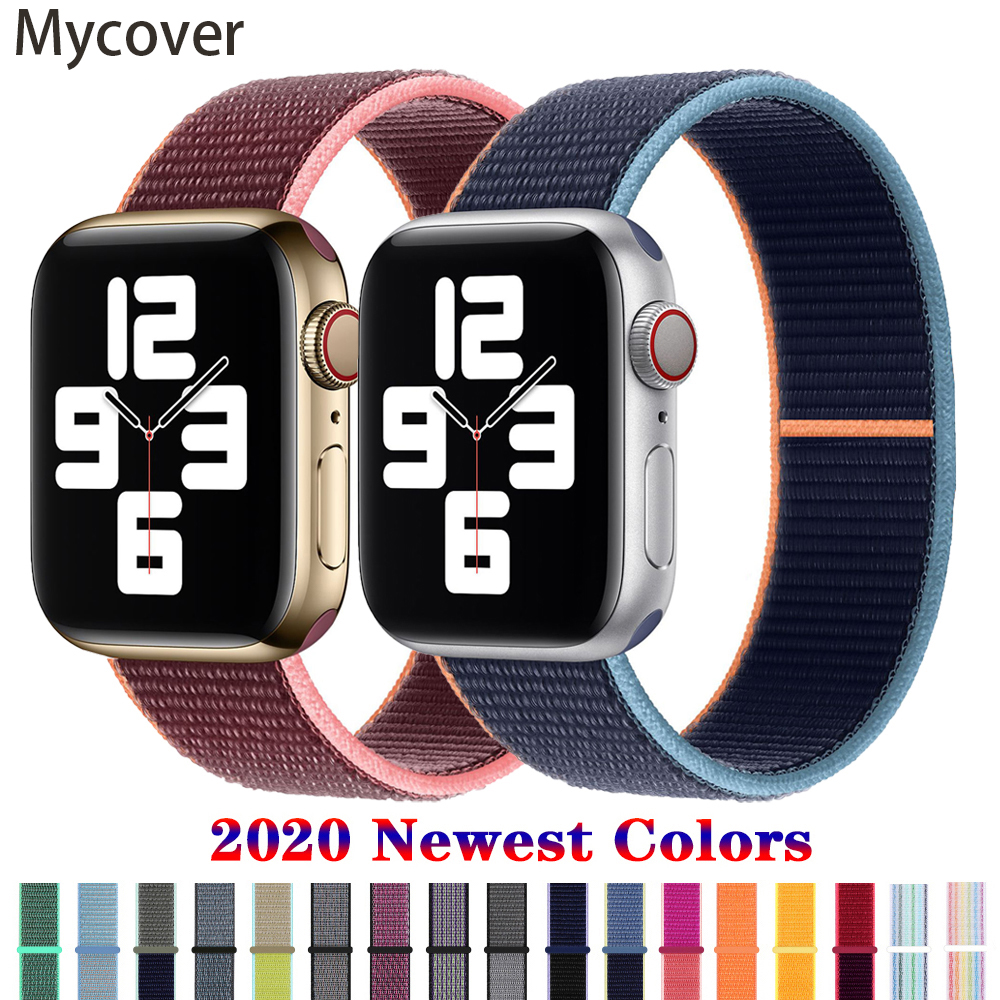 Dây Đeo Bằng Nylon Cho Apple Watch 44mm 40mm 38mm 42mm Iwatch Series 6 Se 5 4 3 2 1