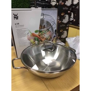 🇩🇪HÀNG ĐỨC🇩🇪Chảo WMF Wok Party 28cm KÈM NẮP VUNG KÍNH - ĐA DỤNG - TIỆN LỢI- BỀN ĐẸP