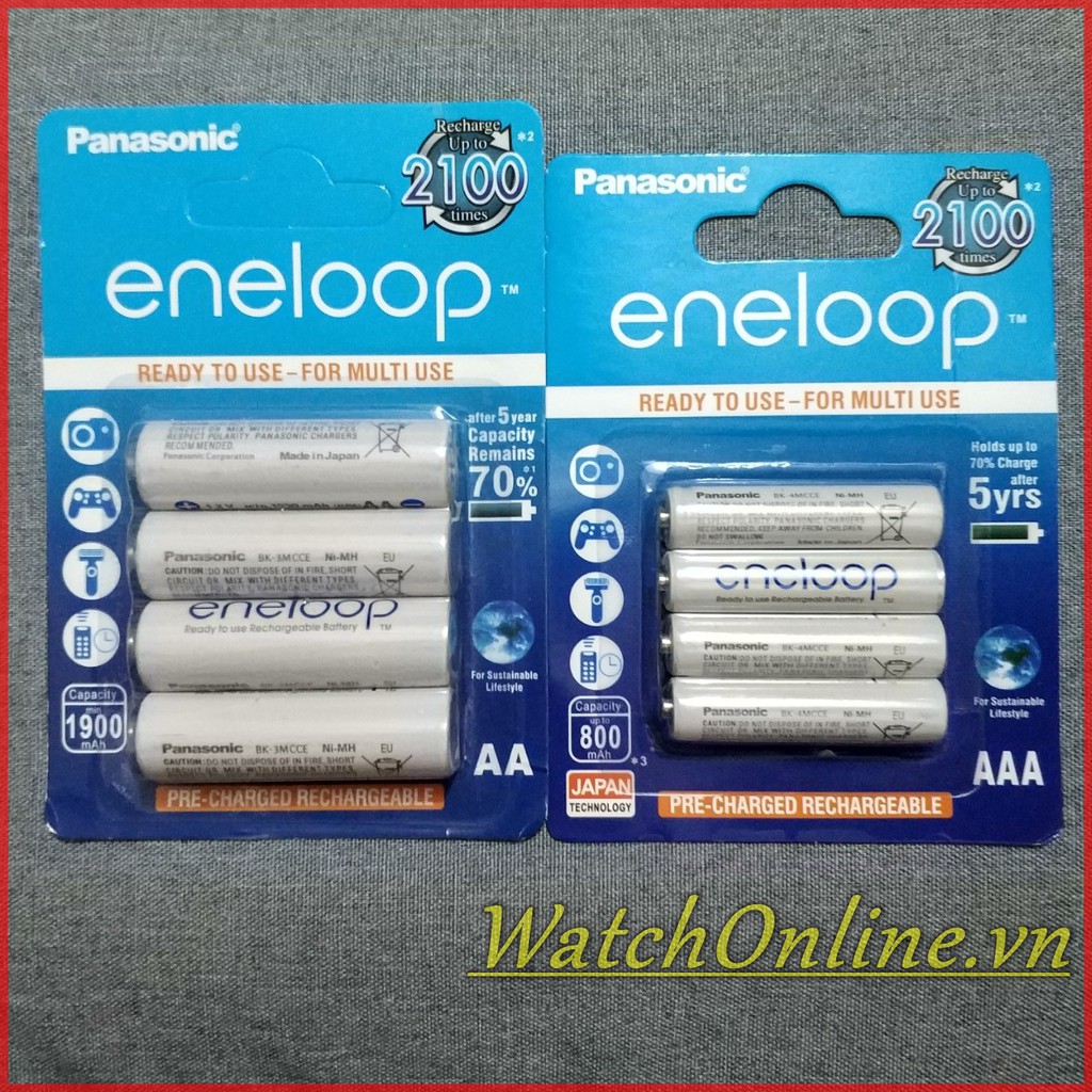 [Tặng hộp đựng] Pin sạc AA / AAA Eneloop