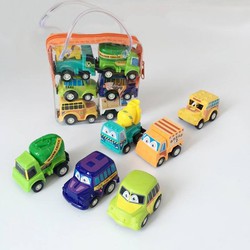 Bộ 6 xe ô tô đồ chơi mini cho bé yêu