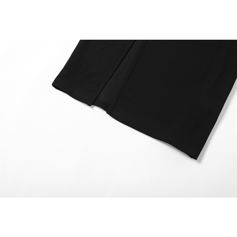 Chân Chân Váy Lưng Cao Xẻ Tà Cột Nơ Thời Trang Đường Phố Cá Tính Cho Nữ