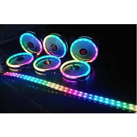 Fan case máy tính - Coolmoon V1 Led RGB Kèm Hub và Điều Khiển