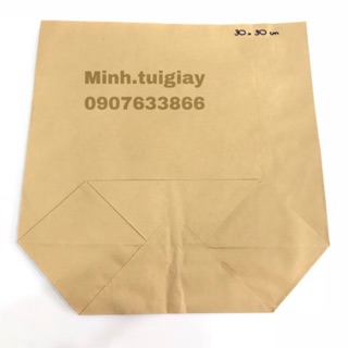 Túi giấy Kraft size 30x30