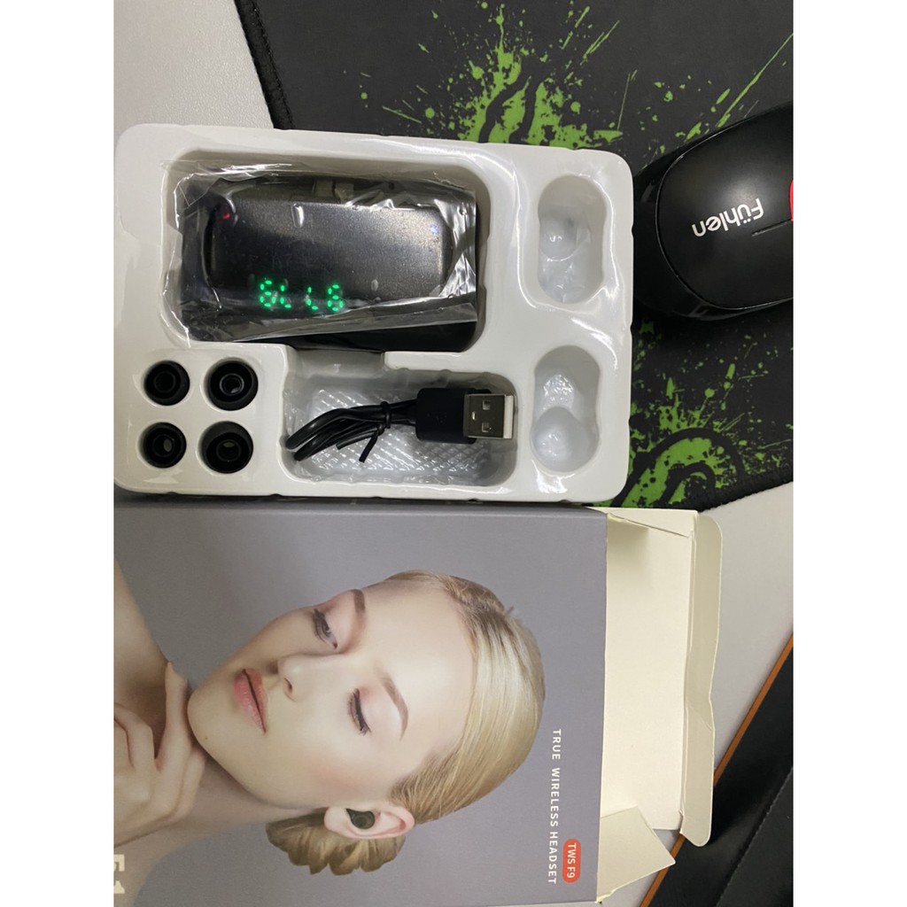 [AMOI F9-10]Tai Nghe Bluetooth nhét tai AMOI F9-10 TWS Không Dây Pro Max 2021 | nút cảm ứng | Hiển thị % pin | BigBuy360 - bigbuy360.vn