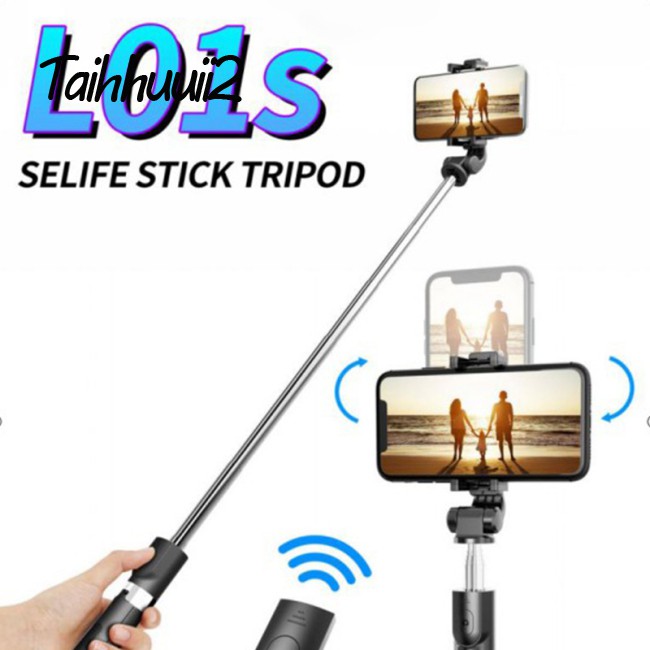 Huuii L01s Bluetooth Selfie Stick Universal Camera Artifact Wireless With Remote Control Tripod Live Support