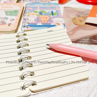 Sổ mini lò xo giấy trắng