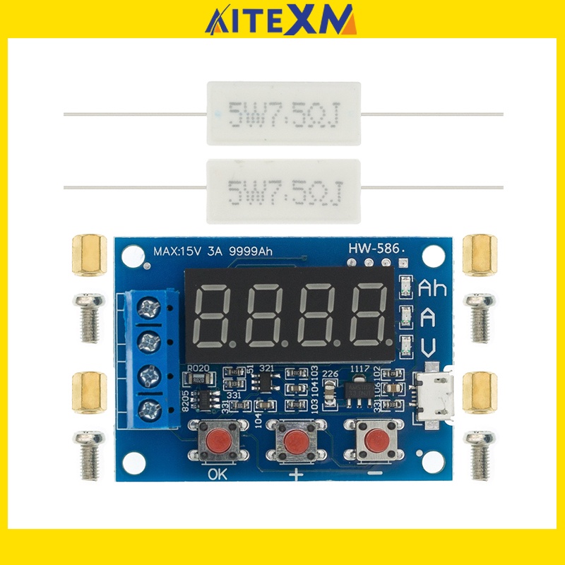 Bộ Kiểm Tra Pin ZB2L3 Màn Hình LED Kỹ Thuật Số 18650 Lithium Chất Lượng Cao