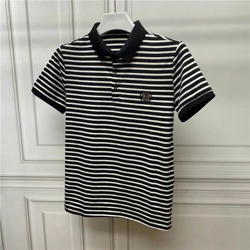 Áo polo Ngắn Tay Họa Tiết Kẻ Sọc Thời Trang Cho Nam 2022