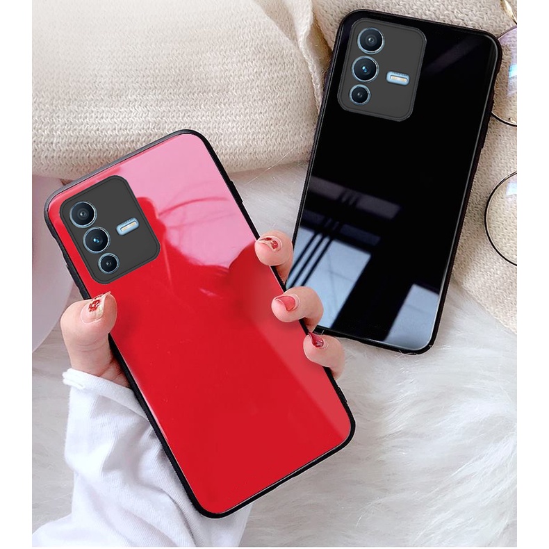 Ốp Lưng VIVO V23 5G Mặt kính gương sáng bóng cao cấp