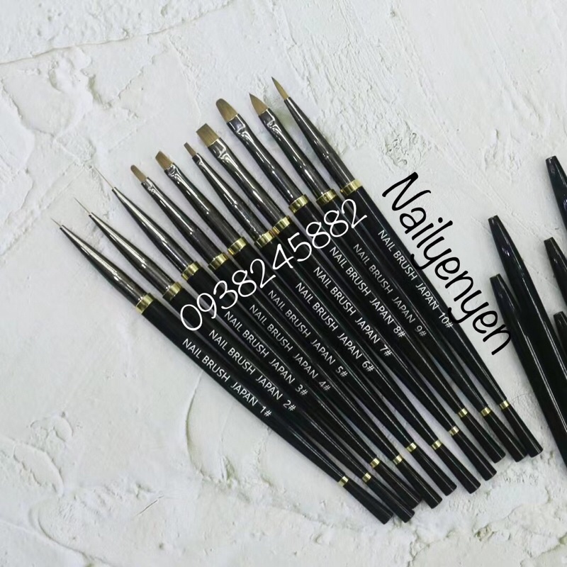 Bộ cọ 10 cây Nail Brush Japan - Chính Hãng