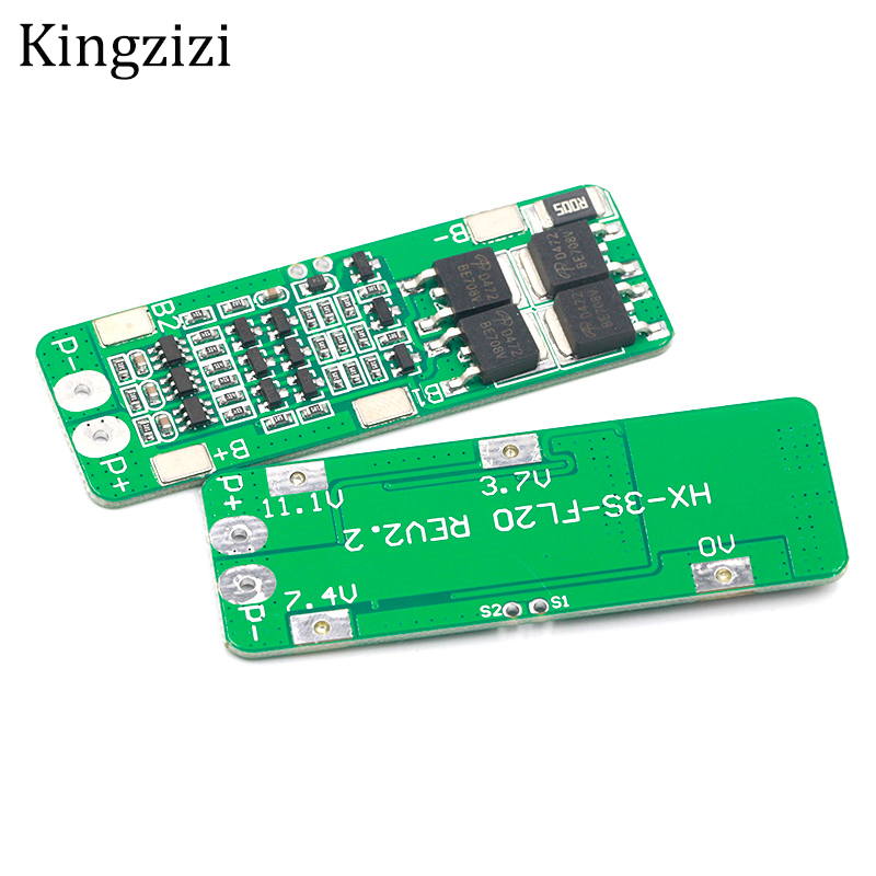 Mô Đun Sạc Pin Li-Ion 3S 20A 18650 12.6v 18650 Li-Ion 11.1v 12v Chuyên Dụng