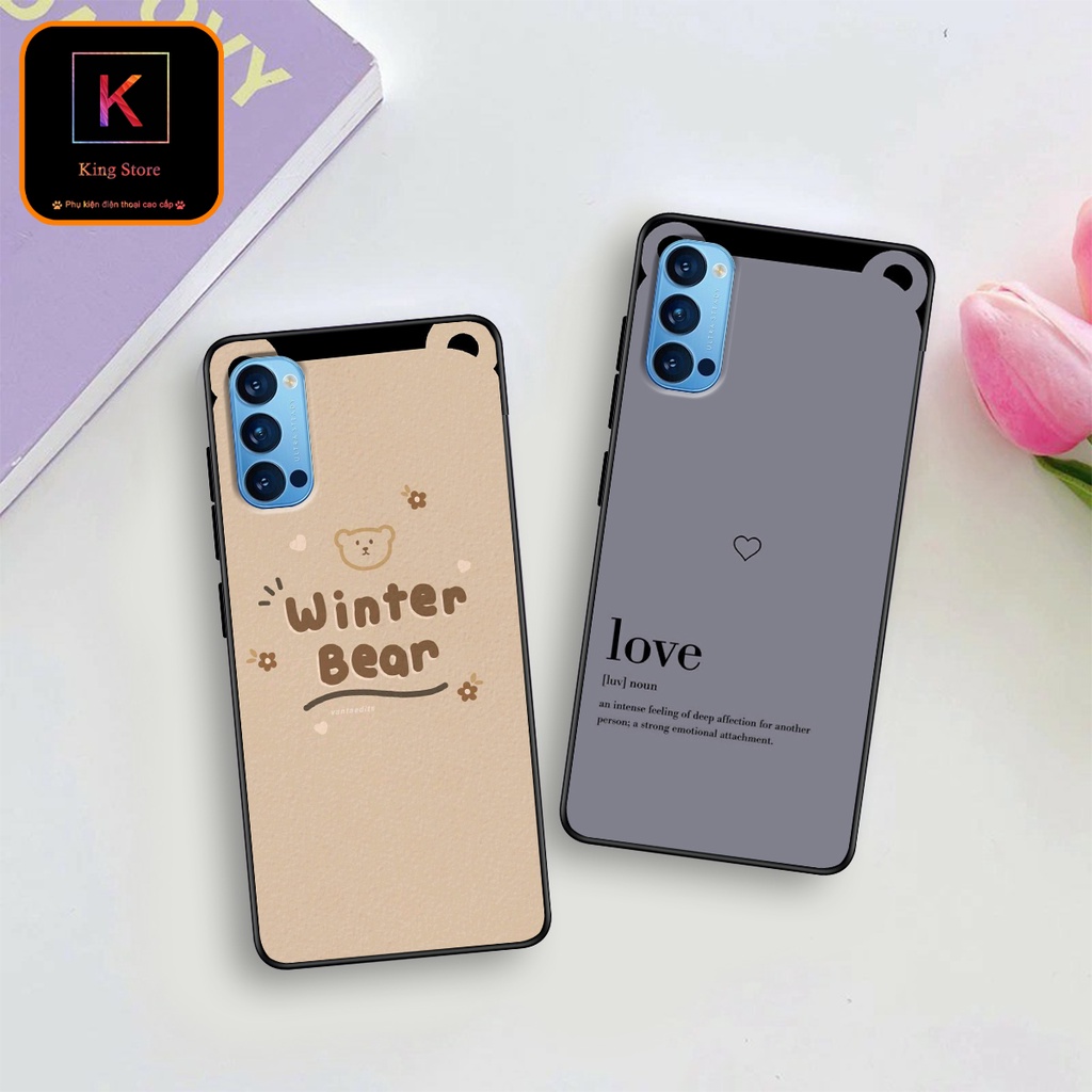 Ốp lưng Oppo Reno 4 - Reno 4 Pro - Ốp Oppo in hình Tai thỏ - Chất liệu TPU cao cấp