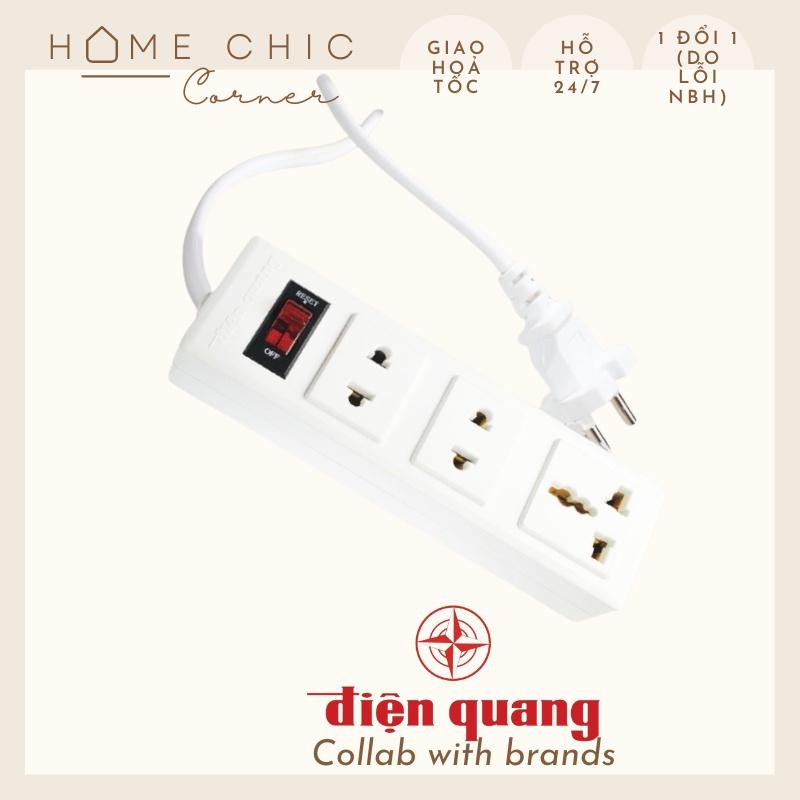 Ổ cắm điện ổ điện 3 chấu ổ cắm điện quang cao cấp công suất 2500w | HOME CHIC CORNER