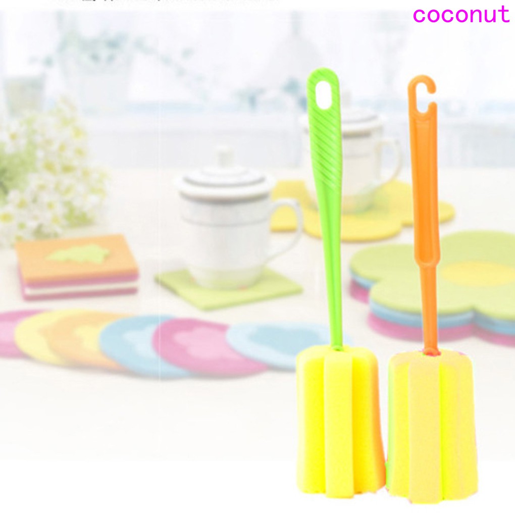 Cọ Rửa Ly Tay Cầm Dài Tiện Lợi Nhiều Màu