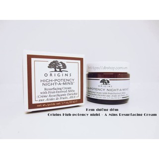 Origins High-potency night – A Mins Resurfacing Cream with Fruit-derived ahas