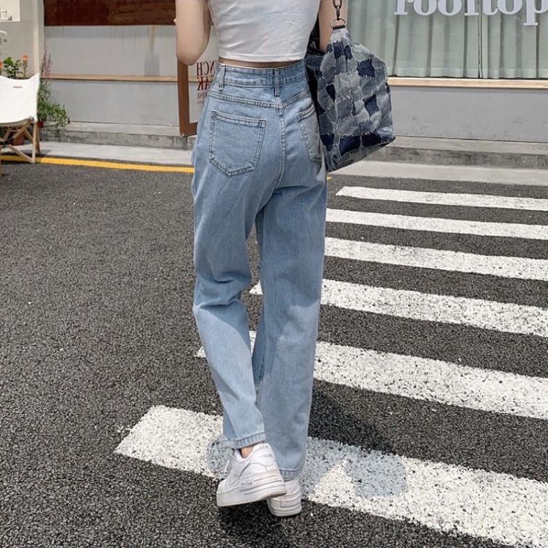 Quần jeans nữ rách 2 gối TREND JEANStạo sư cá tính năng động hottrend 2022