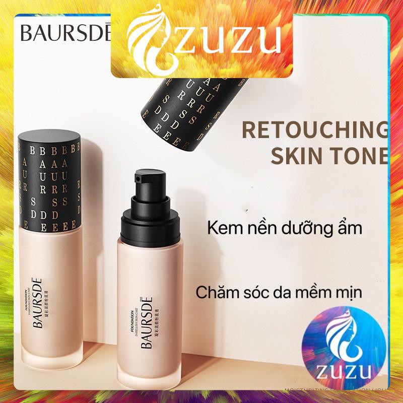 [KN02] Kem nền dạng lỏng Baursde, kem nền nội địa trung chiết xuất từ thực vật thích hợp cho da nhạy cảm che khuyết điểm