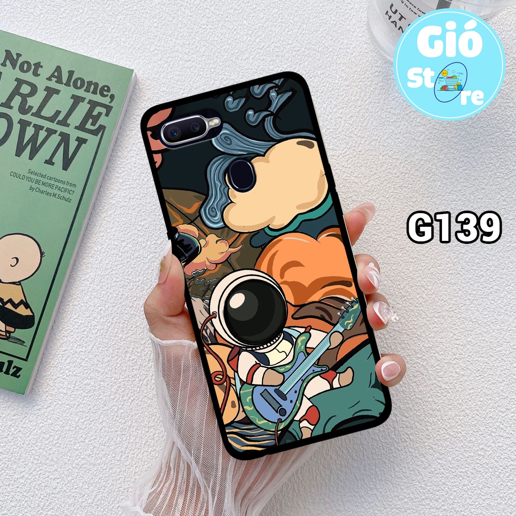 Ốp lưng OPPO F9/ A7/ A5S/ A12 - Ốp điện thoại OPPO in hình phi hành gia đáng yêu, vũ trụ,lưng nhựa cứng viền dẻo