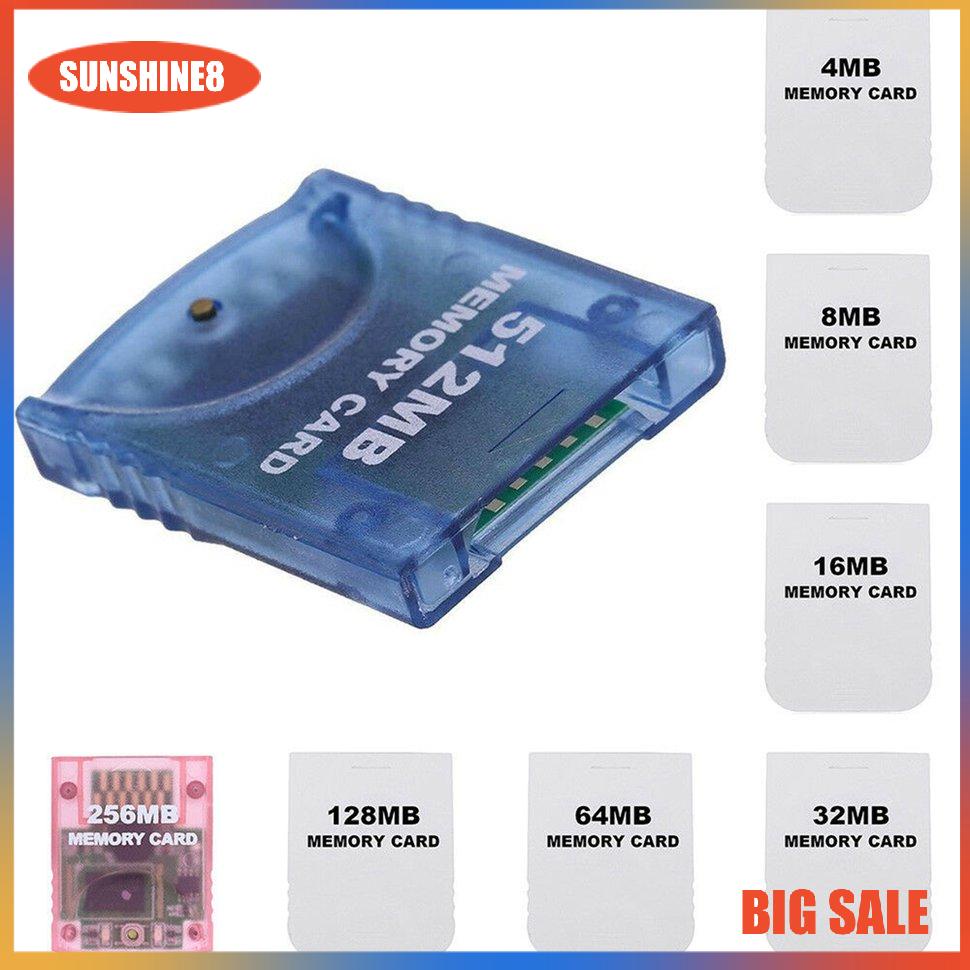 【SUN】Practical Memory Card for Wii Gamecube Game 4MB~512MB 8192 Blocks