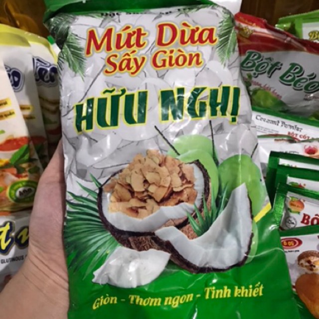 MỨT DỪA  SẤY GIÒN HỮU NGHỊ