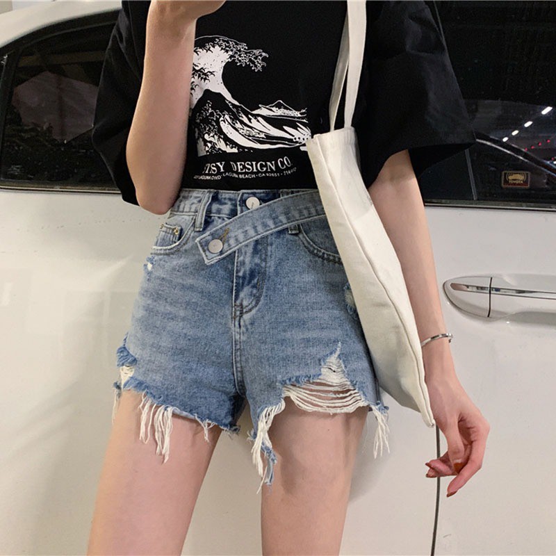 Quần Short Denim nữ ống rộng | BigBuy360 - bigbuy360.vn