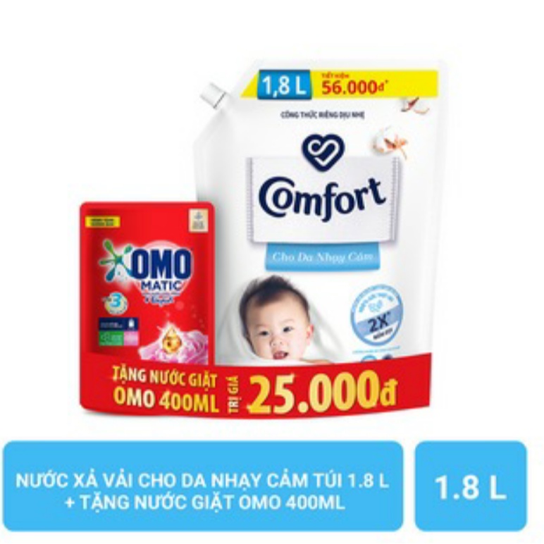 Nước xả vải Comfort Nature Thiên nhiên 1.5 lít