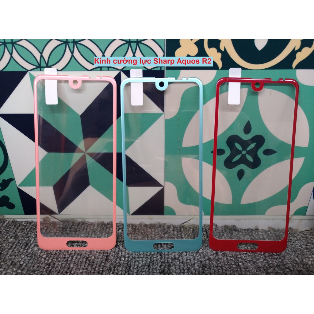 Kính cường lực full viền cho điện thoại Sharp Aquos R / R Compact / R2 / R2 Compact / R3