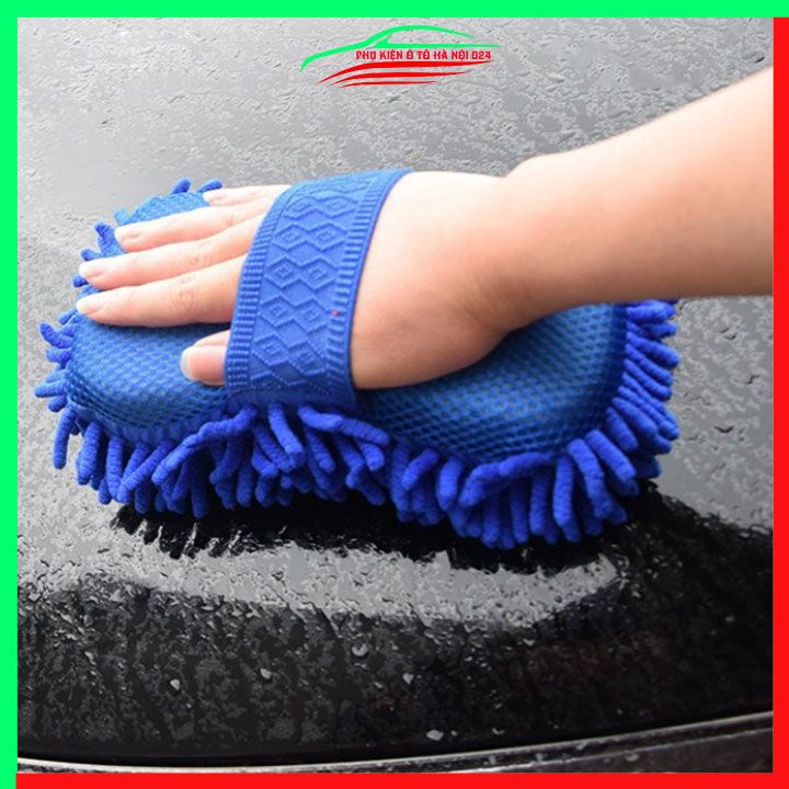 Miếng rửa xe san hô siêu dầy sợi vải Microfiber vệ sinh ô tô