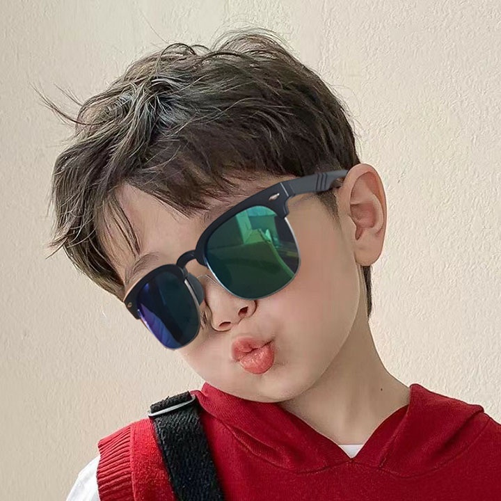 Kính mát mắt kinh râm cho bé trai bé gái chống tia UV chống bui thời trang trẻ em cá tính CL01