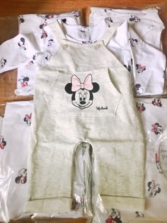 Set yếm Minnie bé gái