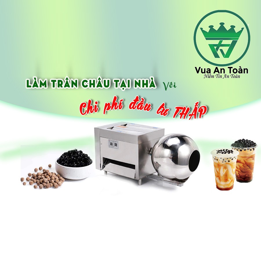 Máy Vo Viên Trân Châu Bán Tự Động Saki Làm 20kg Trân Châu 1 Giờ