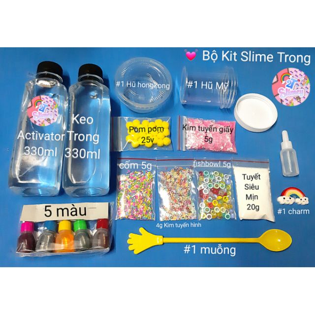 Bộ Kit Làm Slime Trong NGUYÊN LIỆU LÀM SLIME