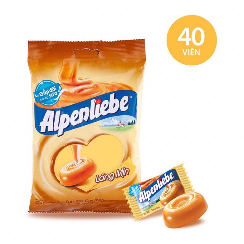 Kẹo Alpenlibe vị Caramen gói 40 Viên