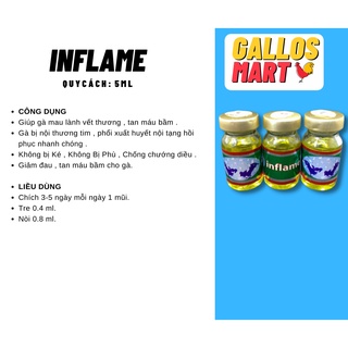 Combo 5 lọ tang thái inflame cho gà đá