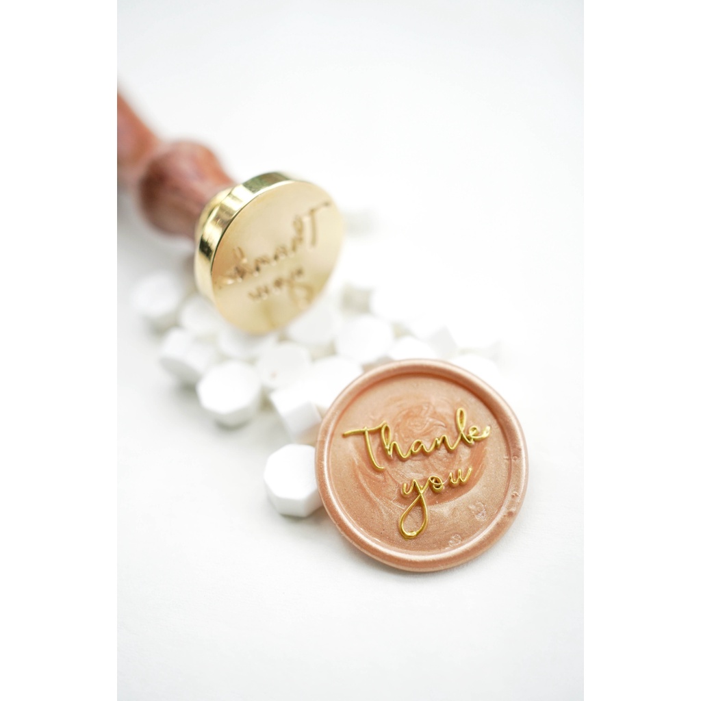 Con dấu sáp niêm phong - mẫu chữ Thank you